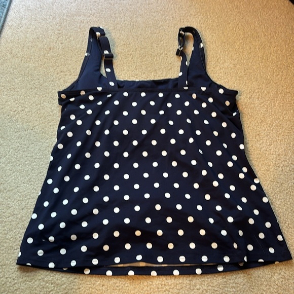 Lands End Navy & White two Piece Swim Suit - size 12/10 - Picture 7 of 10